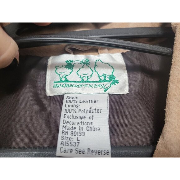 Vintage Quacker Factory Genuine Suede Western Jacket Horses & Southwest - Picture 12 of 15